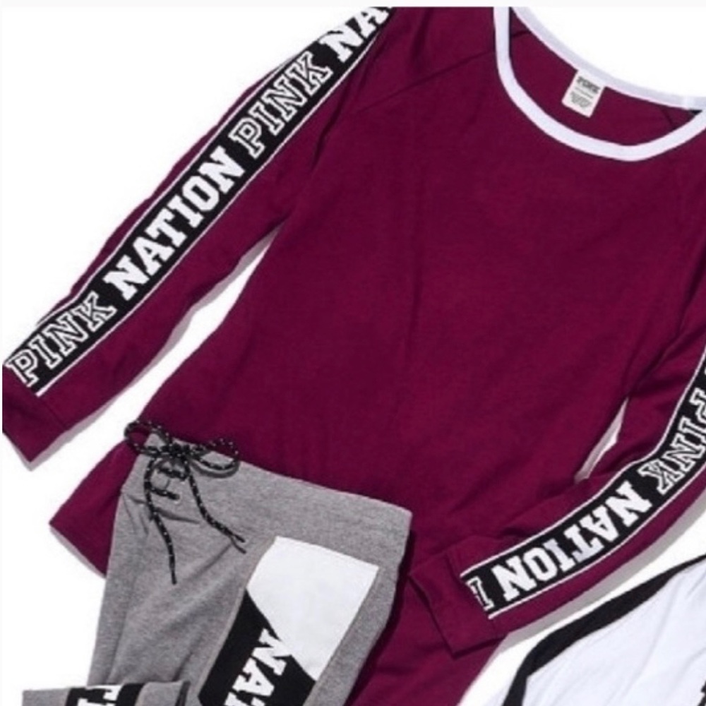 Victoria secret pink Varsity top